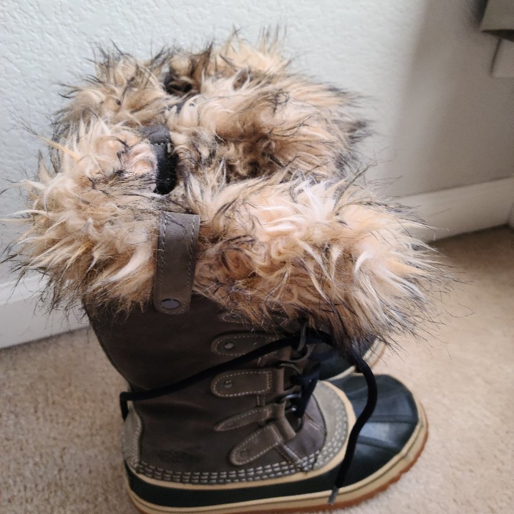 Sorel Joan of Artic suede Fur lined Boots 7 1/2